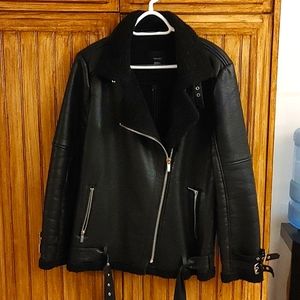 F21 faux leather jacket